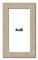 4x8 Thin Barnwood Picture Frame with UV-Resistant Acrylic & Acid Free Backing, Available in 2 Paint Finishes - Grey and Black